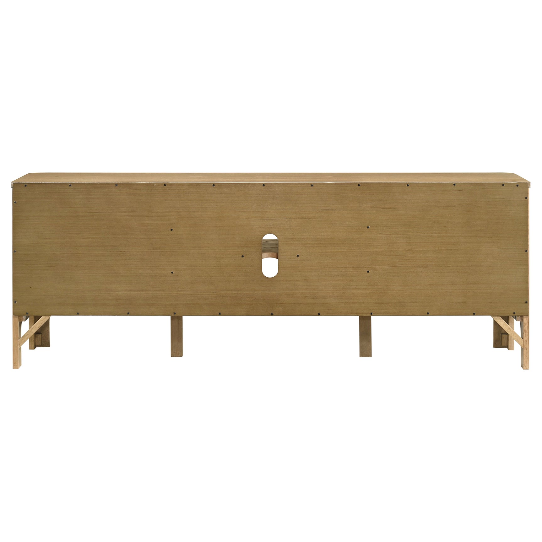 Rowe Light Oak 65-inch 2-door Wood TV Stand Media Console - Ornate Home