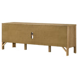 Rowe Light Oak 65-inch 2-door Wood TV Stand Media Console - Ornate Home