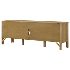 Rowe Light Oak 65-inch 2-door Wood TV Stand Media Console - Ornate Home