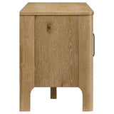 Rowe Light Oak 65-inch 2-door Wood TV Stand Media Console - Ornate Home