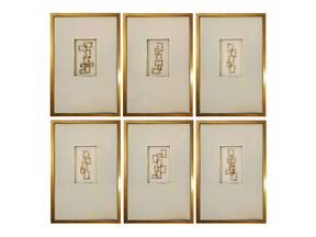 Rowe Natural/Gold Wall Art - Ornate Home
