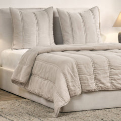 Rowen Taupe Quilt Collection - Ornate Home