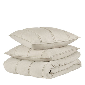 Rowen Taupe Quilt Collection - Ornate Home