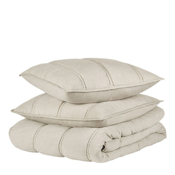Rowen Taupe Quilt Collection - Ornate Home