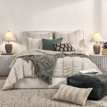 Rowen Taupe Quilt Collection - Ornate Home