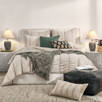 Rowen Taupe Quilt Collection - Ornate Home