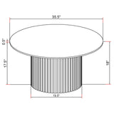 Rowena White Faux Marble Coffee Table - Ornate Home