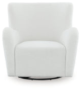 Rowenburg Cream Swivel Glider Accent Chair (Online Special Price) - Ornate Home