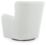 Rowenburg Cream Swivel Glider Accent Chair (Online Special Price) - Ornate Home
