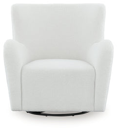 Rowenburg Cream Swivel Glider Accent Chair - Ornate Home