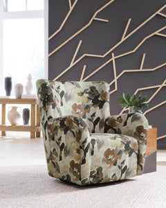 Rowenburg Multi Swivel Glider Accent Chair - Ornate Home