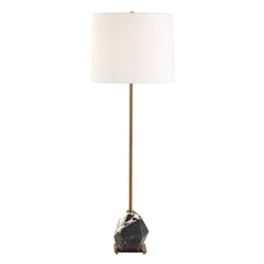 Rowland Black/Brass Panda Marble Buffet Lamp - Ornate Home
