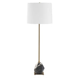 Rowland Black/Brass Panda Marble Buffet Lamp - Ornate Home