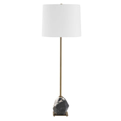 Rowland Black/Brass Panda Marble Buffet Lamp - Ornate Home