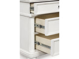 Rowlenstown Antique White Dresser - Ornate Home