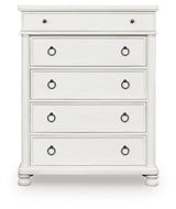 Rowlenstown Antique White Five Drawer Chest (Online Special Price) - Ornate Home