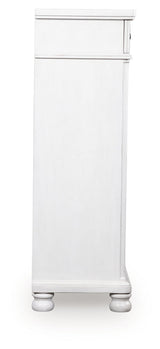 Rowlenstown Antique White Five Drawer Chest (Online Special Price) - Ornate Home