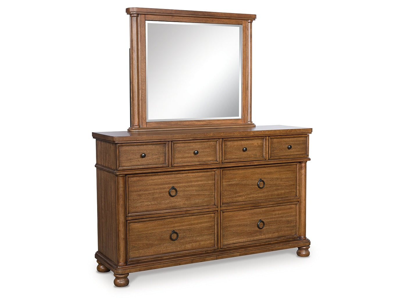 Rowlenstown Brown Dresser and Mirror (Online Special Price) - Ornate Home