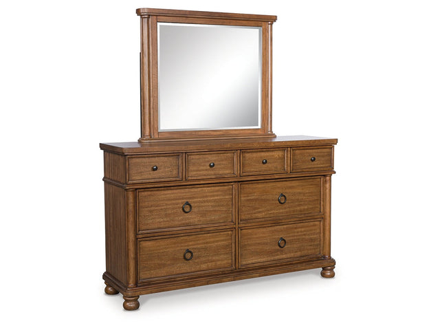 Rowlenstown Brown Dresser and Mirror (Online Special Price) - Ornate Home
