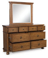 Rowlenstown Brown Dresser and Mirror (Online Special Price) - Ornate Home