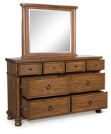 Rowlenstown Brown Dresser and Mirror - Ornate Home