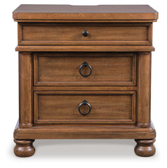 Rowlenstown Brown King Poster Bed, Dresser and 2 Nightstands - Ornate Home