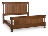 Rowlenstown Brown King Poster Bed (Online Special Price) - Ornate Home