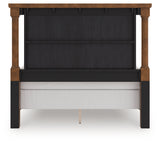 Rowlenstown Brown Queen Poster Bed, Dresser and Mirror (Online Special Price) - Ornate Home