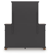 Rowlenstown Brown Queen Poster Bed, Dresser and Mirror - Ornate Home