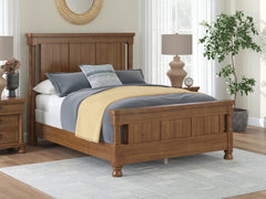 Rowlenstown Brown Queen Poster Bed, Dresser and Mirror - Ornate Home