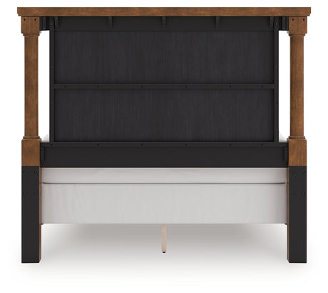 Rowlenstown Brown Queen Poster Bed - Ornate Home