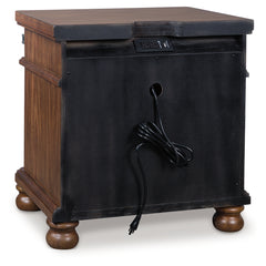 Rowlenstown Brown Three Drawer Night Stand - Ornate Home
