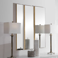 Rowling Gold Mirrors (Set of 3) - Ornate Home