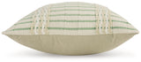 Rowton White/Green Pillow - Ornate Home