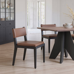 Roxas Brown Dining Chair (Set of 2) - Ornate Home