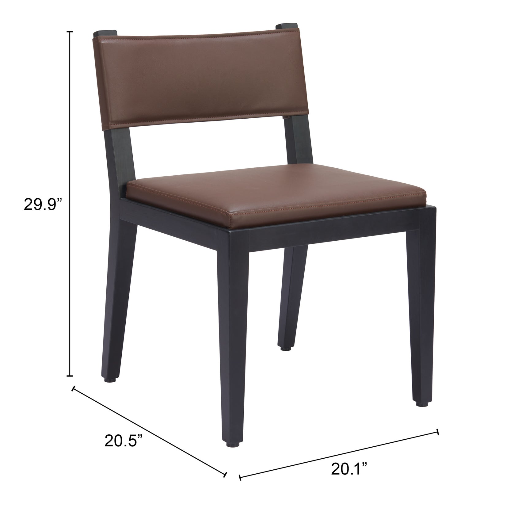 Roxas Brown Dining Chair (Set of 2) - Ornate Home