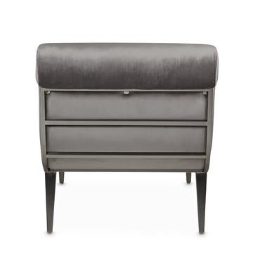 Roxbury Park Gray Pearl Velvet Chaise - Ornate Home
