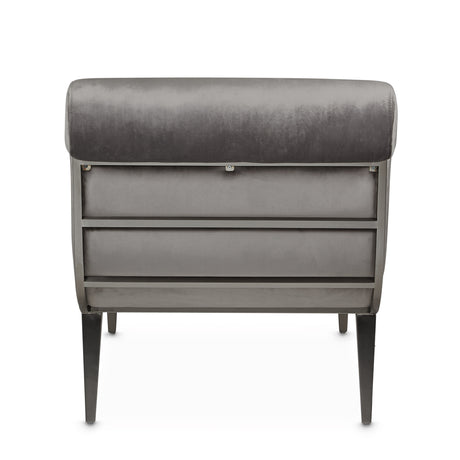 Roxbury Park Gray Pearl Velvet Chaise - Ornate Home