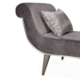 Roxbury Park Gray Pearl Velvet Chaise - Ornate Home