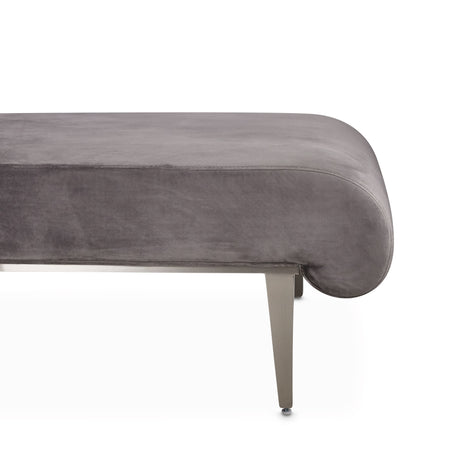 Roxbury Park Gray Pearl Velvet Chaise - Ornate Home