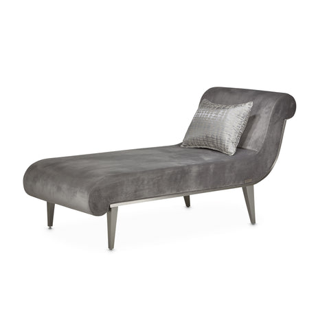 Roxbury Park Gray Pearl Velvet Chaise - Ornate Home