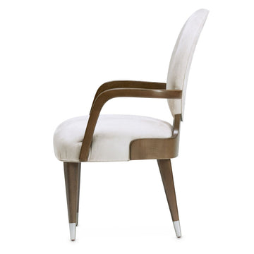 Roxbury Park Slate/Cement Dining Arm Chair (Set of 2) - Ornate Home