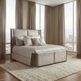 Roxbury Park Slate/Cement Dual-Panel Bed - Ornate Home