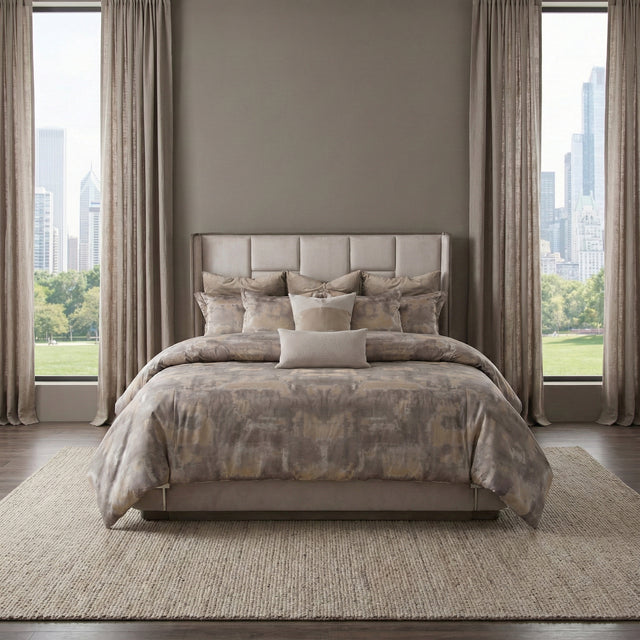 Roxbury Park Slate/Cement Multi-Panel Bed - Ornate Home