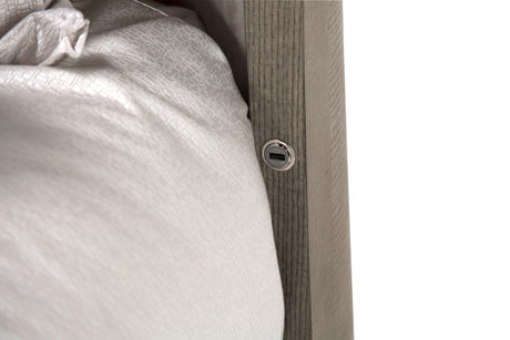 Roxbury Park Slate/Cement Queen Dual-Panel Bed - Ornate Home