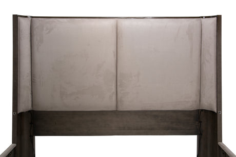 Roxbury Park Slate/Cement Queen Dual-Panel Bed - Ornate Home