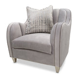 Roxbury Park Slate Velvet Matching Chair - Ornate Home