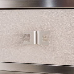 Roxbury Park Stainless Steel Metal Nightstand - Ornate Home