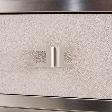 Roxbury Park Stainless Steel Metal Nightstand - Ornate Home