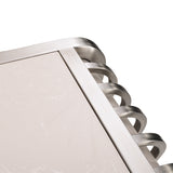 Roxbury Park Stainless Steel Metal Nightstand - Ornate Home